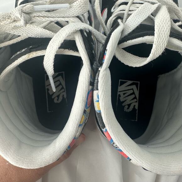 Vans Black and White High-Top Sneakers with Butterfly Design - Picture 7 of 9